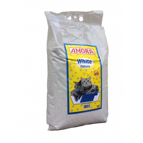 Bentonitinis kraikas Amora WHITE Nature 15 litrų