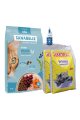 Sanabelle Life KITTEN 8kg + Lašišų aliejus 100ml + Kraikas AMORA Baby Pudra balta 15L x 2