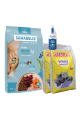 Sanabelle Life KITTEN 8kg + Lašišų aliejus 250ml + Kraikas AMORA Baby Pudra balta 15L x 2