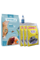 Sanabelle Life KITTEN 8kg + Lašišų aliejus 100ml + Kraikas AMORA Baby Pudra balta 15L x 3