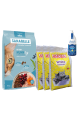 Sanabelle Life KITTEN 8kg + Lašišų aliejus 500ml + Kraikas AMORA Baby Pudra balta 15L x 3