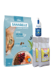 Sanabelle Life KITTEN 8kg + Lašišų aliejus 250ml + Kraikas AMORA Baby Pudra balta 8L x 2