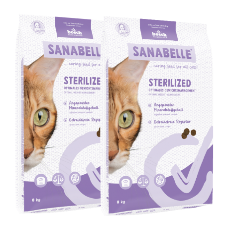 Sanabelle STERILIZED Care 8kg x 2 + 2kg