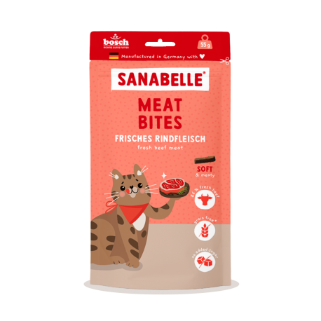 Sanabelle skanėstas šviežios jautienos kąsneliai 55g